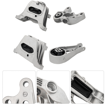 4PCS Engine Motor Mount & Automatic Transmission Mount Set Compatible with Chevy Equinox 2018-2024 1.5L FWD, for GMC Terrain 18-21