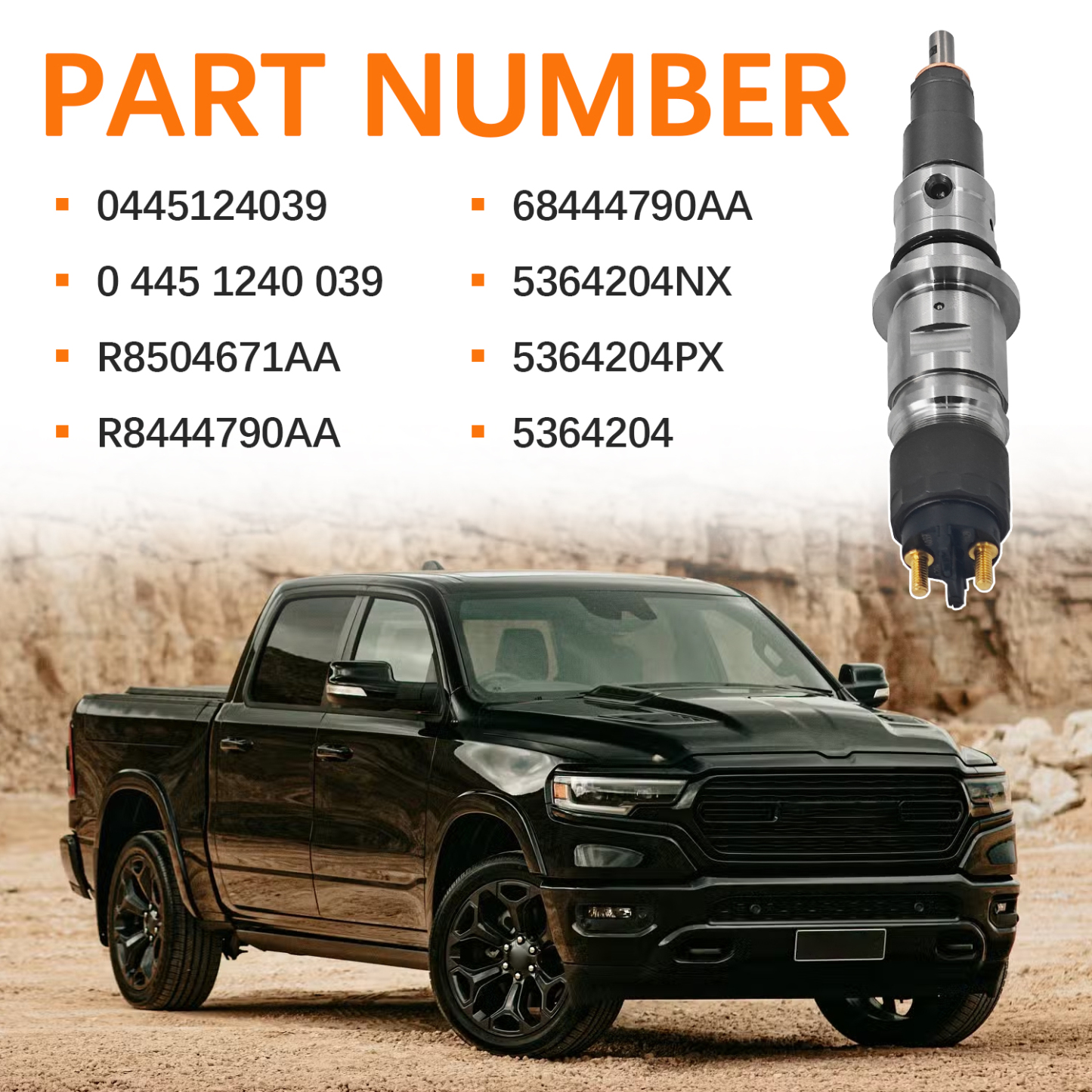 2019-2021 Cummins Dodge Ram 6.7L Pickup Fuel Injector 