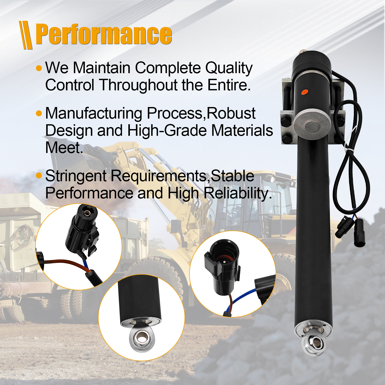 24V Hood Tilt Power Actuator for Caterpillar CAT 962H 938H 966H 938G II 950H 972H IT62H IT38G II IT38H