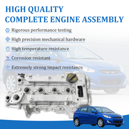 G4FD 1.6L Engine Assy 1591CC GAS Long Block fit for Hyundai 2012-2017 Accent Veloster for Kia Rio Soul 1.6L