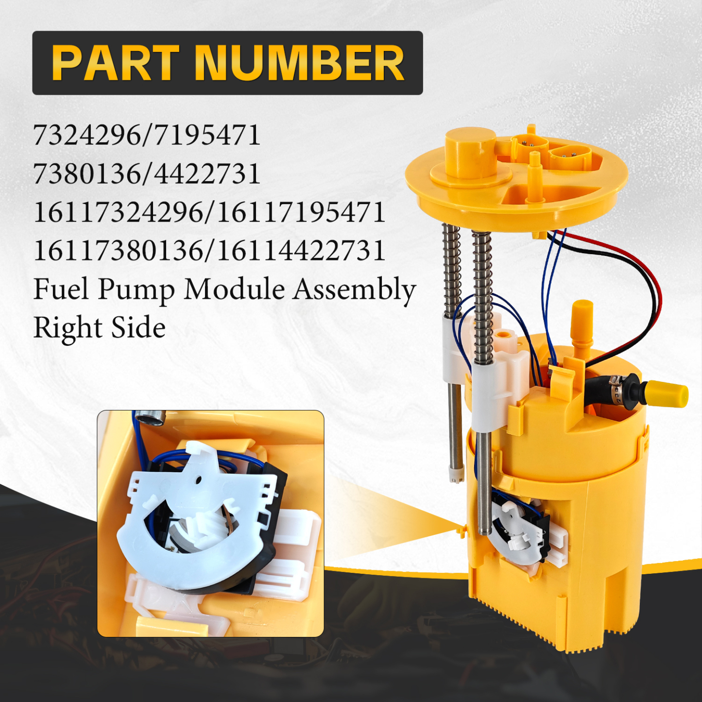 Fuel Pump Assembly Right Side for BMW X5 E70 F15 F85 & X6 E71 F16 F86 Diesel 3.0L 2009-2017