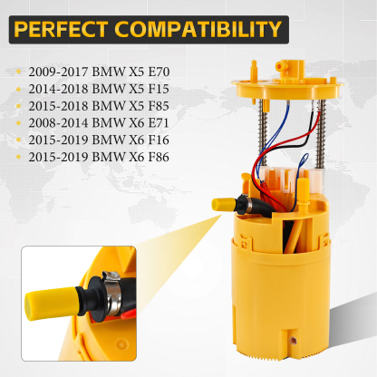 Fuel Pump Assembly Right Side for BMW X5 E70 F15 F85 & X6 E71 F16 F86 Diesel 3.0L 2009-2017