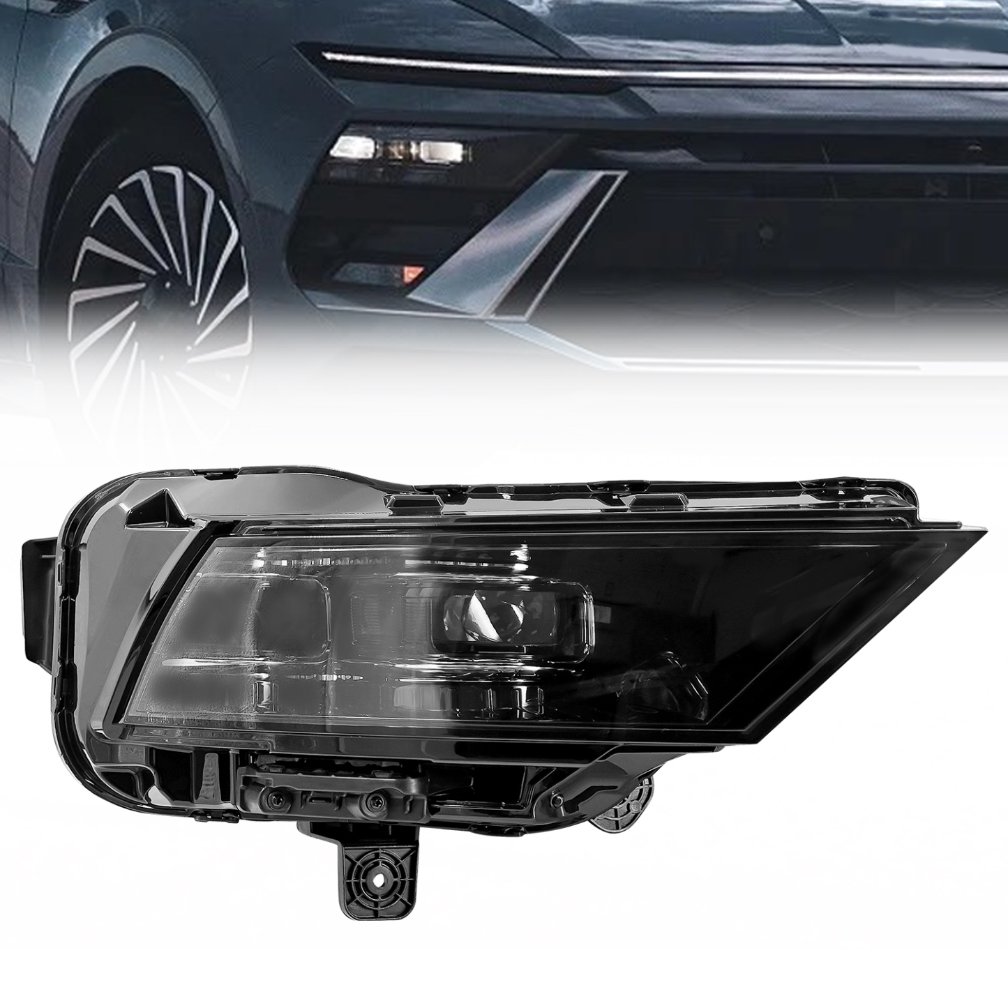 LED Headlight Assembly Fits For Hyundai Sonata 2024-2025 2.0L 2.5L L4 Double Beam -Right Passenger Side