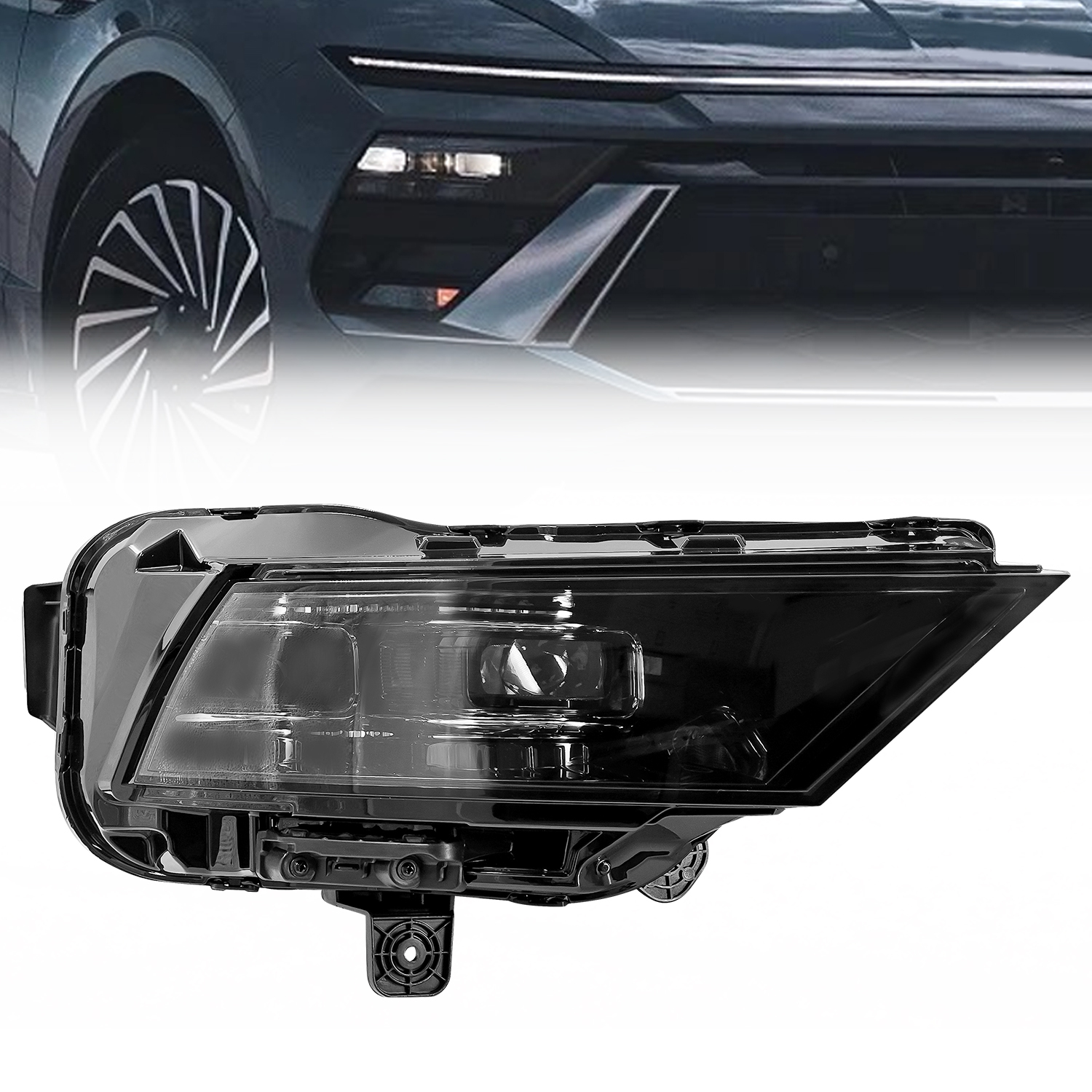 LED Headlight Assembly Fits For Hyundai Sonata 2024-2025 2.0L 2.5L L4 Double Beam -Right Passenger Side