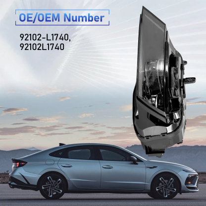 LED Headlight Assembly Fits For Hyundai Sonata 2024-2025 2.0L 2.5L L4 Double Beam -Right Passenger Side