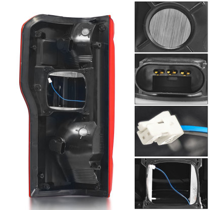 Right Passenger Side LED Type Tail Light Assembly w/Blind Spot for 2023-2024 Ford F250 F350 Super Duty 