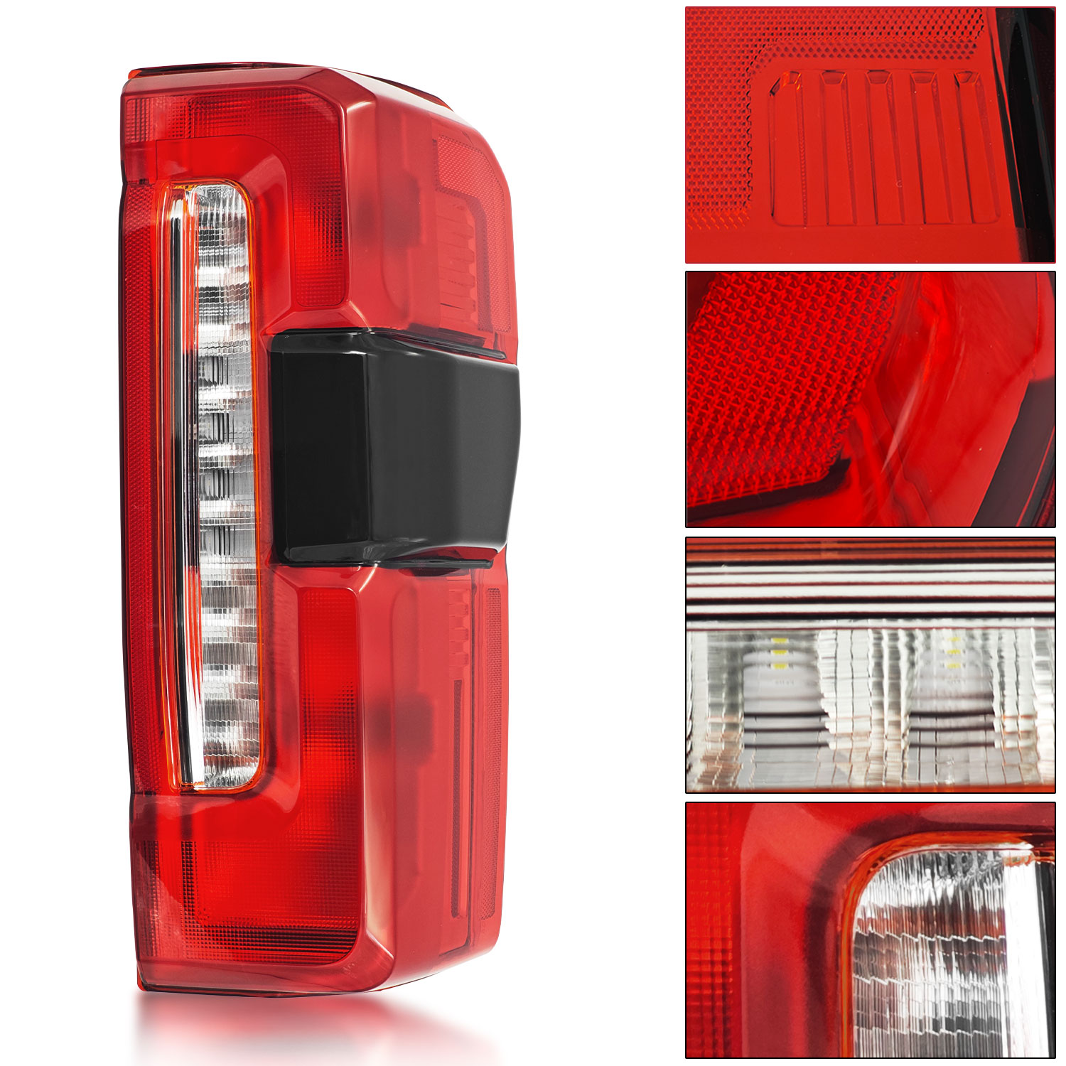 Right Passenger Side LED Type Tail Light Assembly w/Blind Spot for 2023-2024 Ford F250 F350 Super Duty 