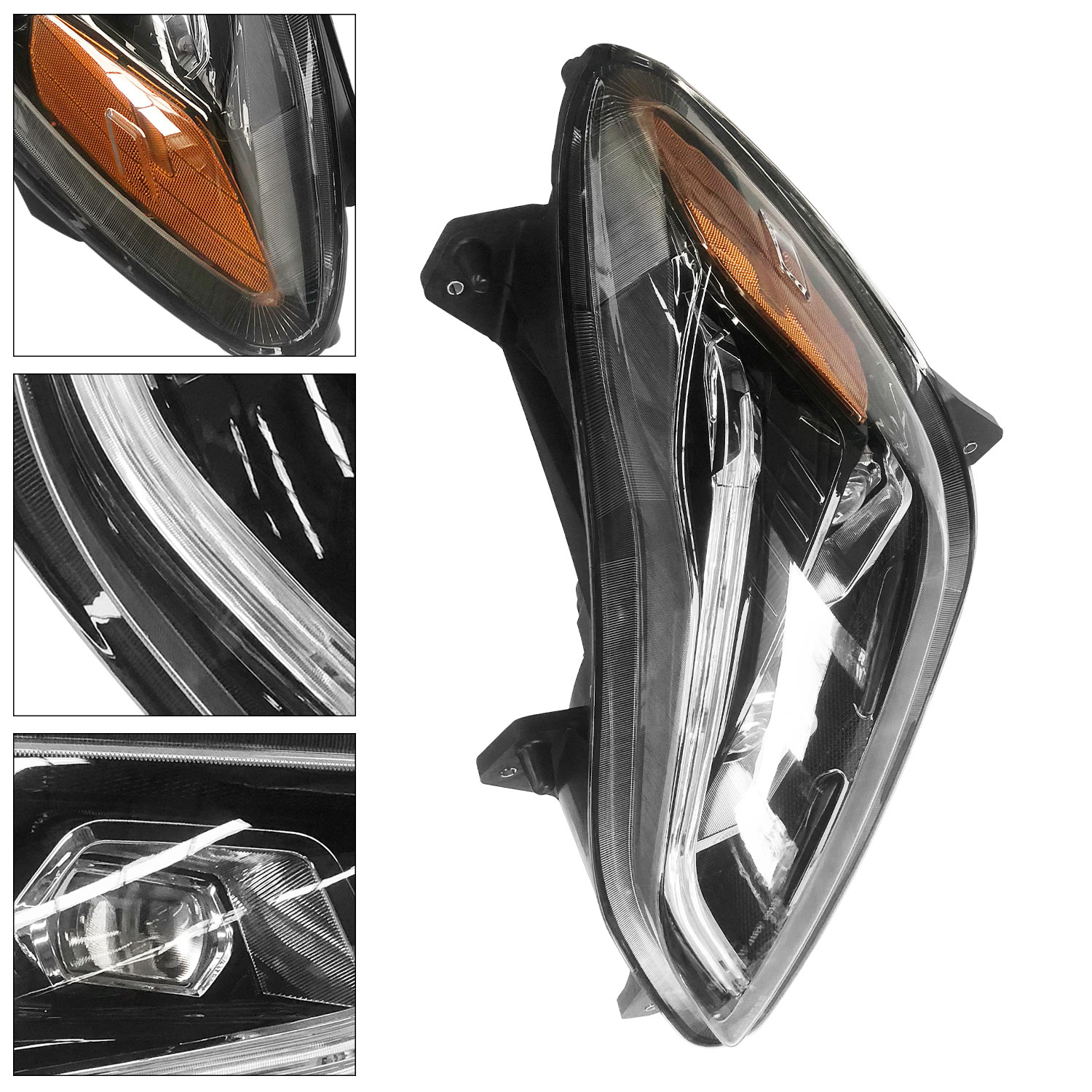 P54-6157-100 Left Driver Side LED Headlight Fits For 2022-2025 Kenworth T680 Next Gen 
