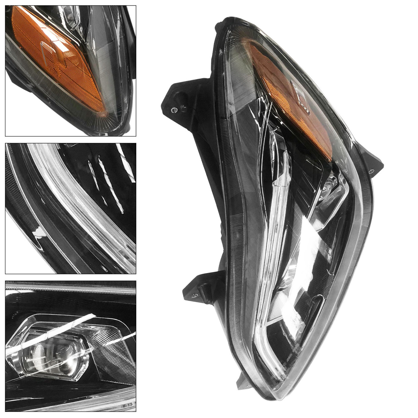 P54-6157-100 Left Driver Side LED Headlight Fits For 2022-2025 Kenworth T680 Next Gen 