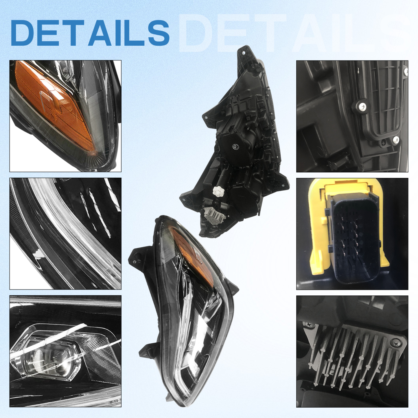 LED Headlight Fits for 2022-2025 Kenworth T680 Next Gen-Left Driver Side 