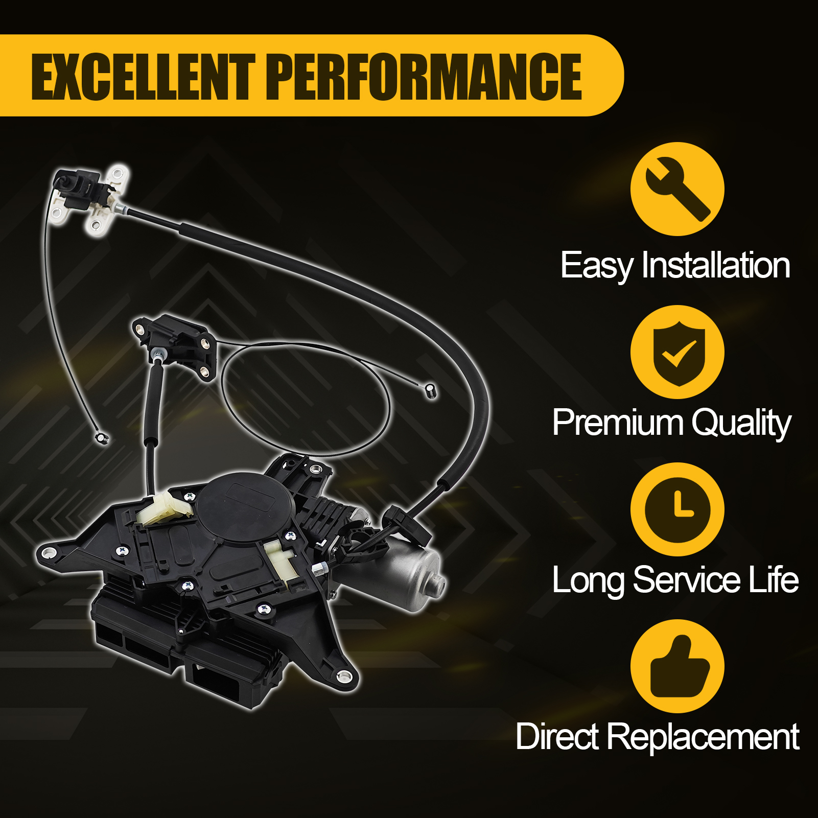 Left Driver Side Power Sliding Door Motor Assembly w/Cable for Honda Odyssey 3.5L V6 2011-2017