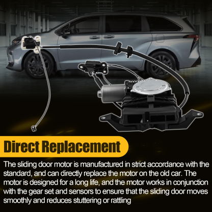 Right Side Power Sliding Door Motor Assembly w/Cable for Honda Odyssey 3.5L V6 2011-2017