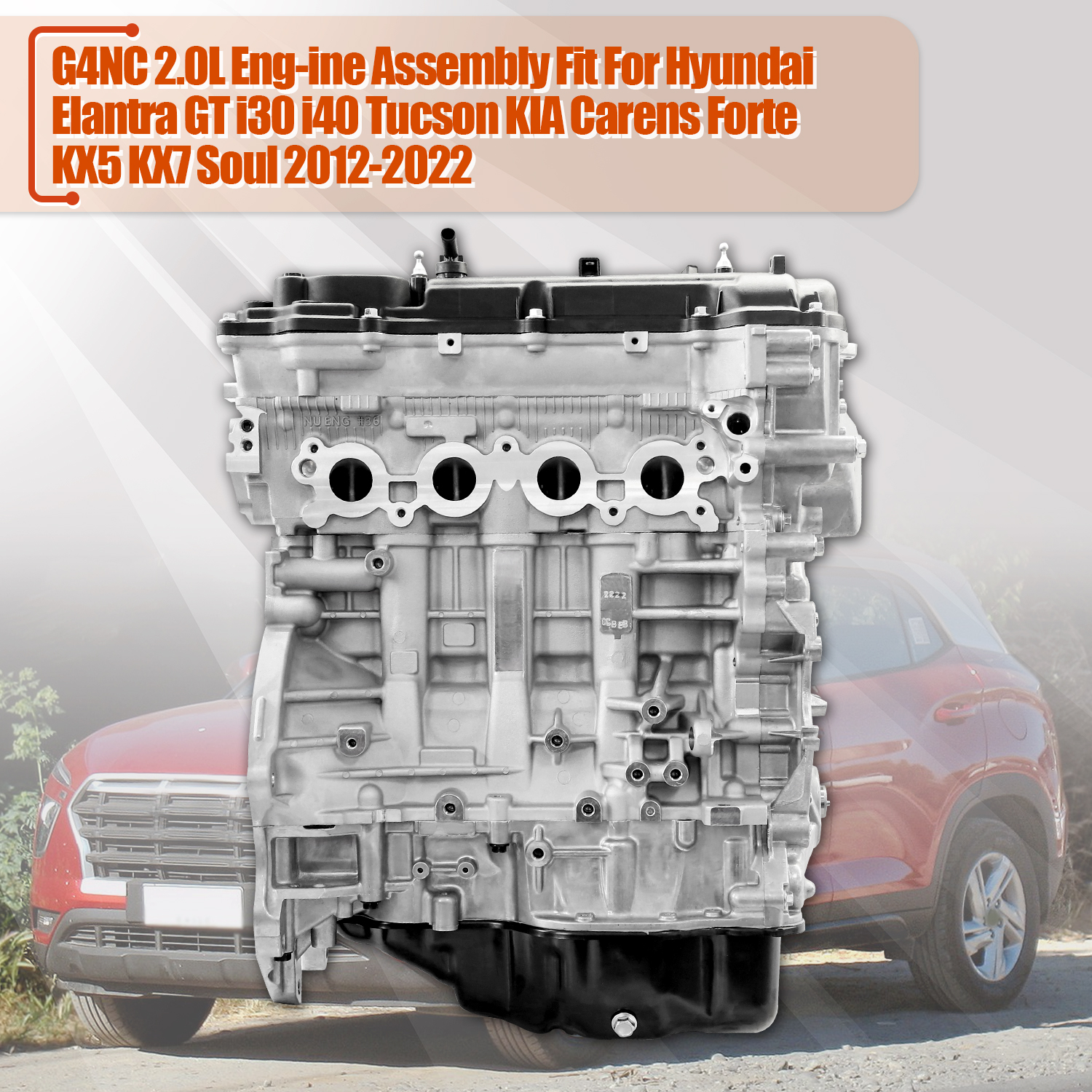 G4NC 2.0L Engine Assembly Fits Hyundai Elantra i30 i40 Tucson (2012–2020) & Kia Carens Forte KX5 KX7 Soul Sportage (2012–Present)