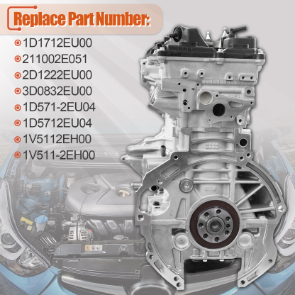 G4NC 2.0L Engine Assembly Fits Hyundai Elantra i30 i40 Tucson (2012–2020) & Kia Carens Forte KX5 KX7 Soul Sportage (2012–Present)