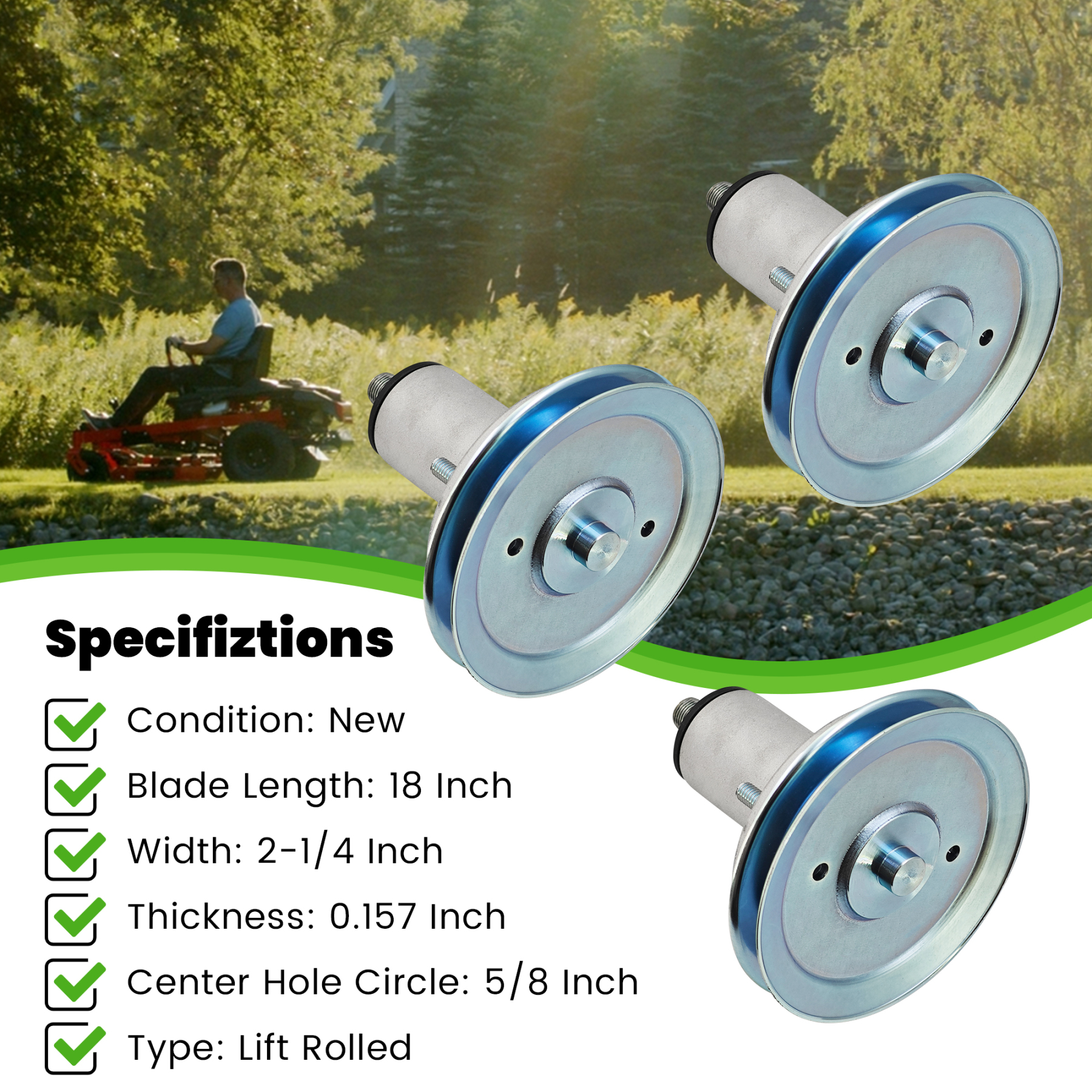 52 Deck Spindle Kit w/Blade Compatible with Ariens Gravely Ikon-XD ZTX ZT XL Edge-52 52-Inch