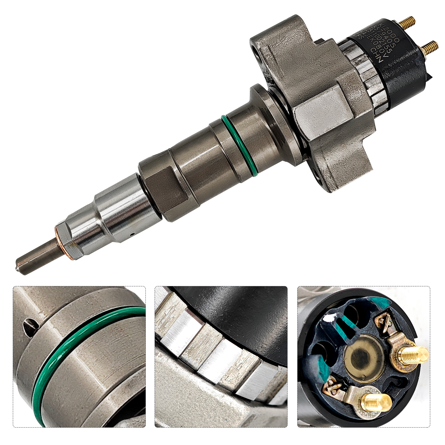 5579405 2872288F Fuel Injector with Connector Tubes Compatible with Cummins ISC ISL QSL 8.3 8.9L Engine