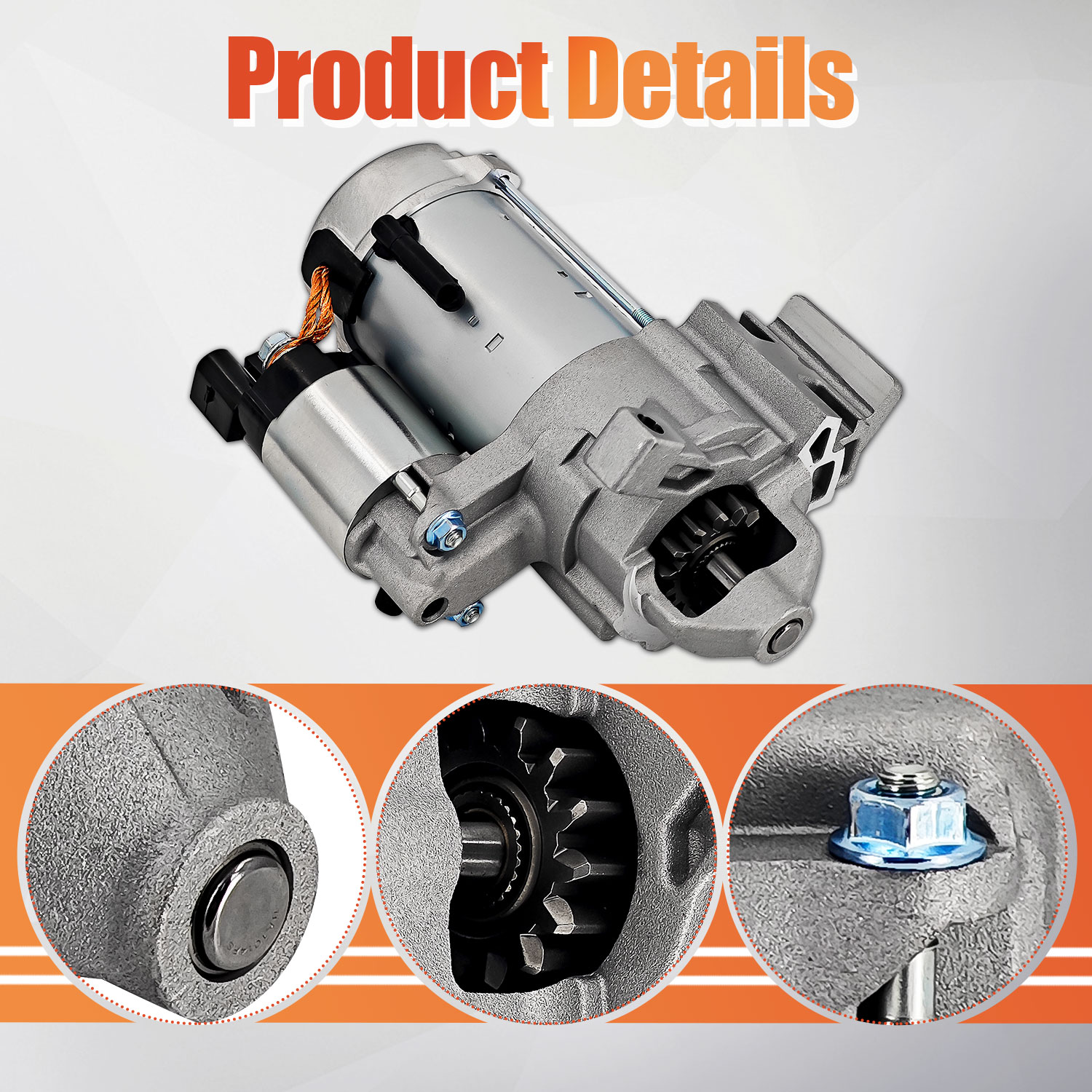 Starter Motor Compatible With 2020-2024 BMW 540i 740i 840i M2 M3 M4 X3 X4 X5 X6 X7 Z4 3.0L
