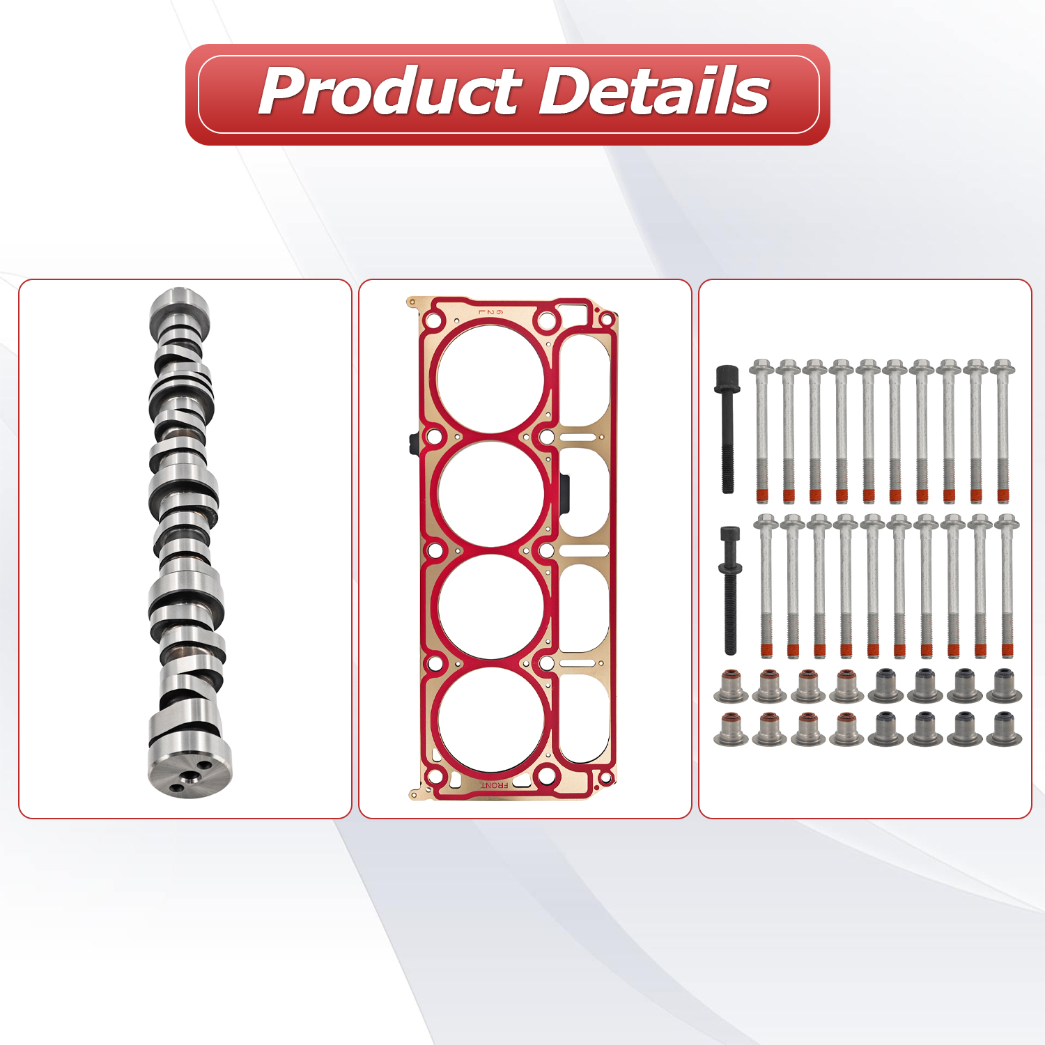 6.2L Camshaft Lifter Kit w/Head Gasket Set Fits for Chevy 6.2L 2014-2020, Fits for GMC 2014-2020
