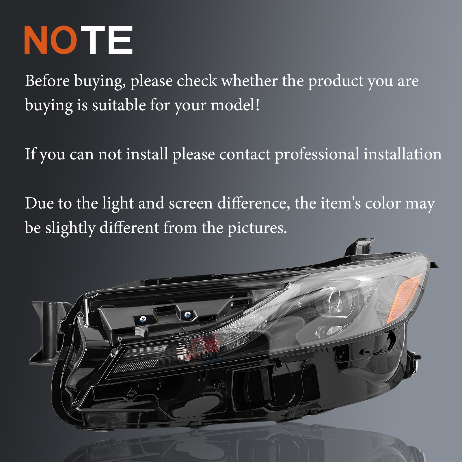 LED Headlight for 2025 Toyota Camry LE SE - Left Driver Side