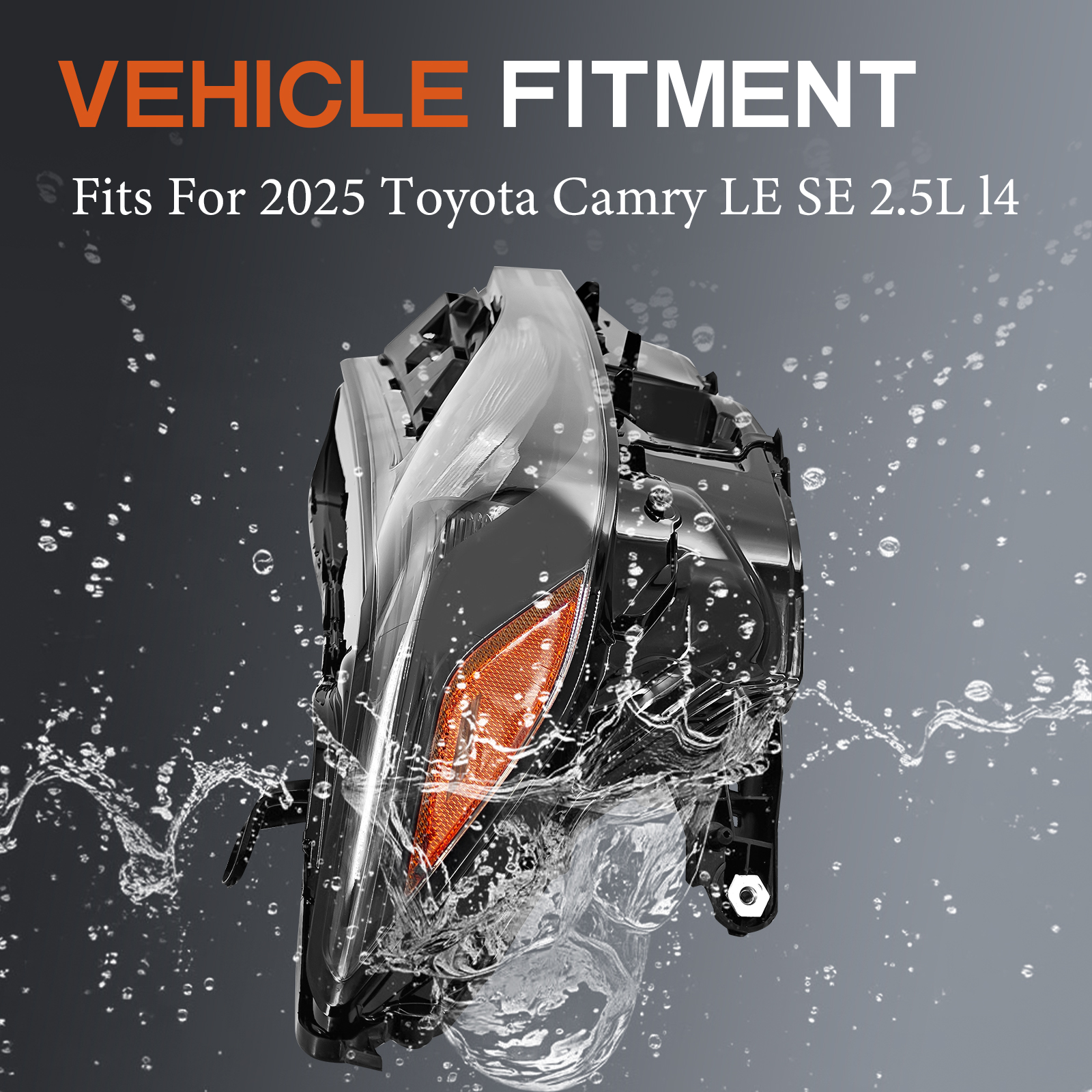 LED Headlight for 2025 Toyota Camry LE SE - Right Passenger Side