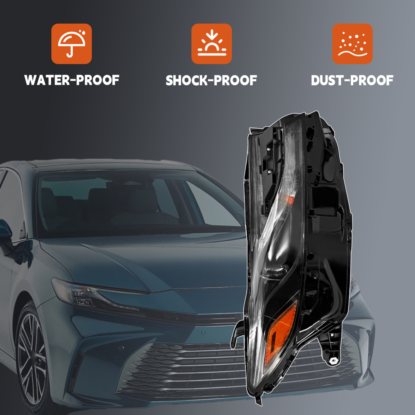 LED Headlight for 2025 Toyota Camry LE SE - Right Passenger Side