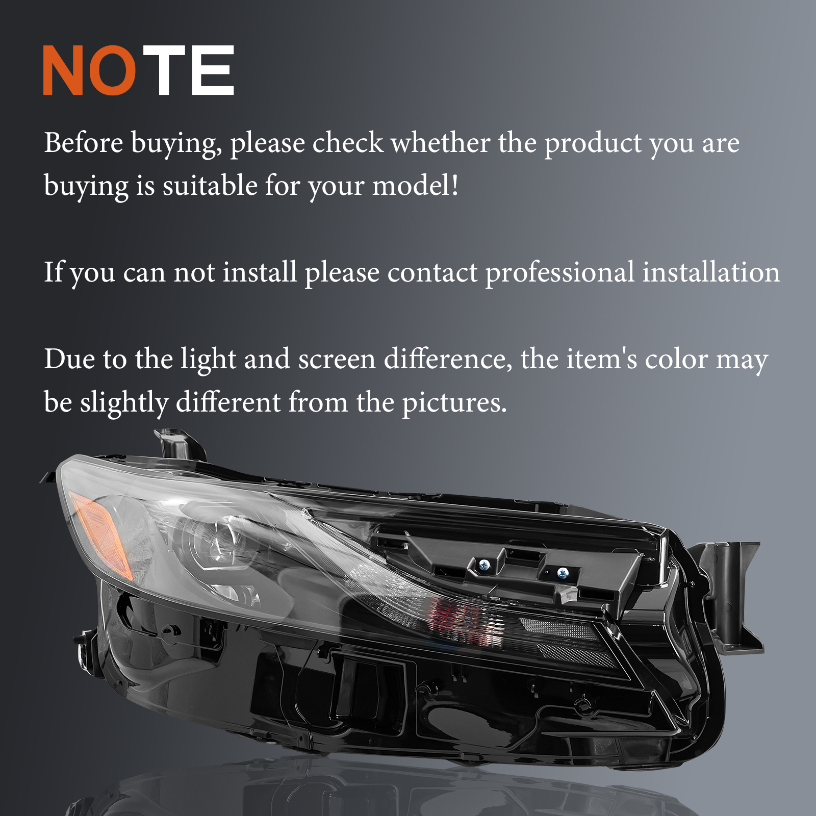 LED Headlight for 2025 Toyota Camry LE SE - Right Passenger Side