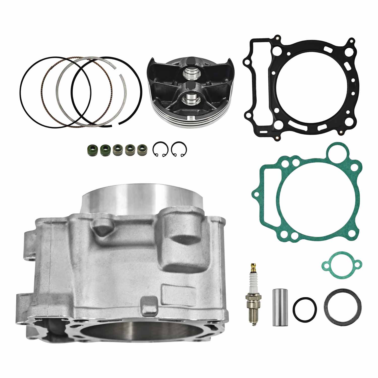 YFZ450 12:1 Piston 95mm Stock Bore Cylinder Top End Rebuild Kit for Yamaha YFZ450 2003-2014