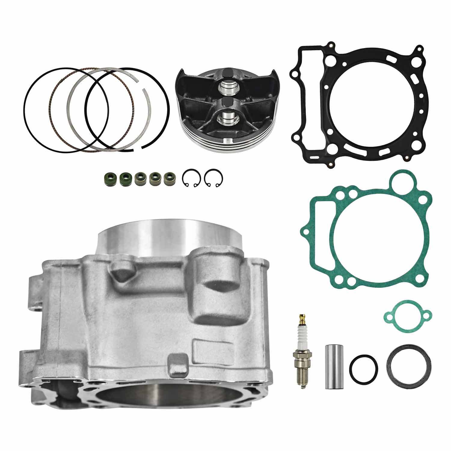 YFZ450 12:1 Piston 95mm Stock Bore Cylinder Top End Rebuild Kit for Yamaha YFZ450 2003-2014