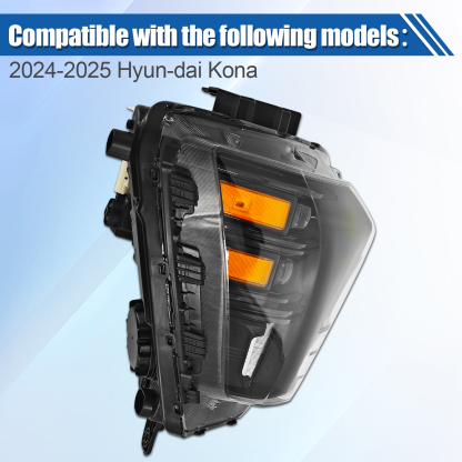 LED Headlight for 2024-2025 Hyundai Kona - Right Passenger Side