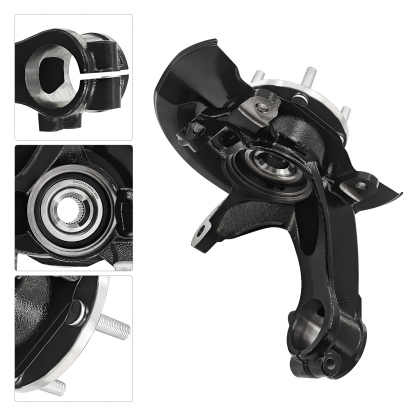  Front Passenger Side Steering Knuckle Compatible with Honda Accord 2018-2022