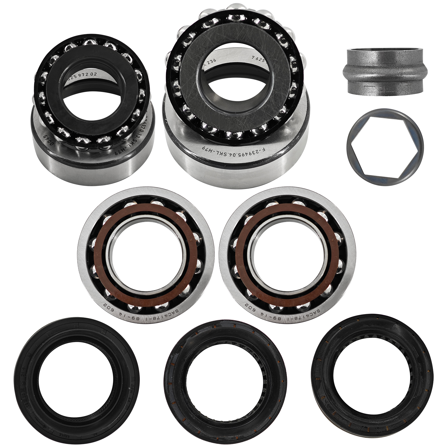 Front Differential Bearings Repair Kit Fits for 2006-2020 BMW xDrive For X1 X3 X4 X5 X6 328i 335i 528i 535i 550i xDrive