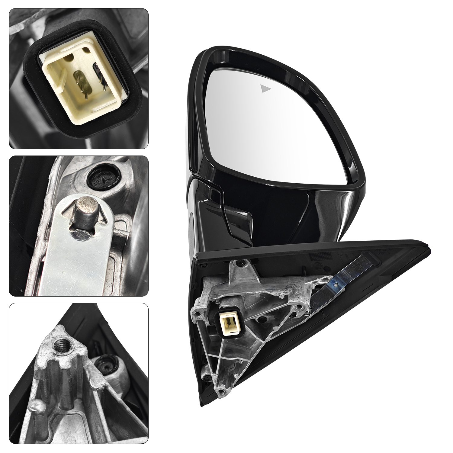 Left Driver Side Mirror fits for 2019-2022 BMW X4 Support Power Folding Glass Adjustment Power Heated with Turn Signal Light Support BSM with Memory