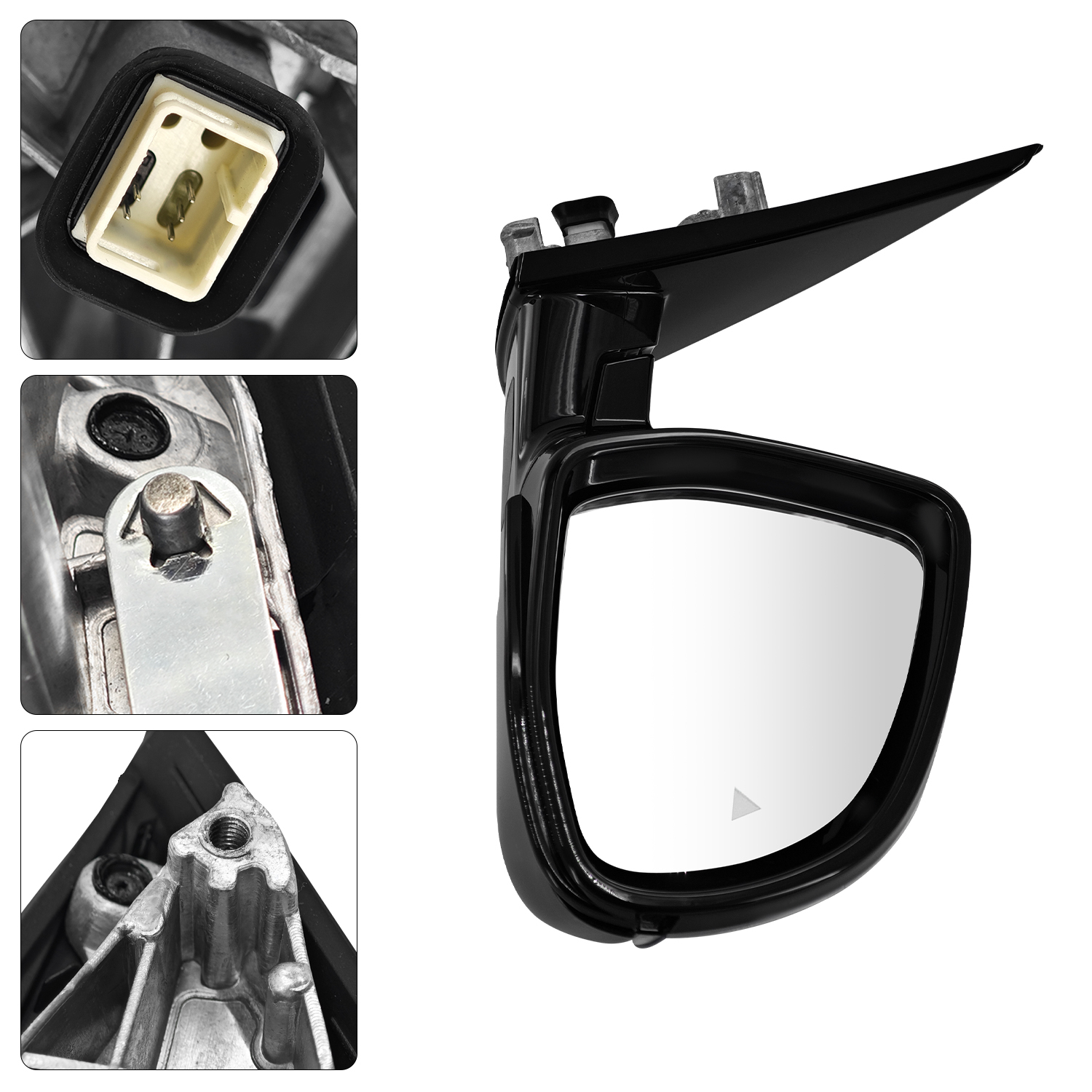 Left Driver Side Mirror fits for 2019-2022 BMW X4 Support Power Folding Glass Adjustment Power Heated with Turn Signal Light Support BSM with Memory