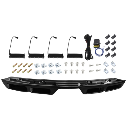 Roof Top Light Bar with 4 LED DRL Lamps for Land Rover Defender 90 110 130 2020-2025 Gloss Black Exterior Accessories