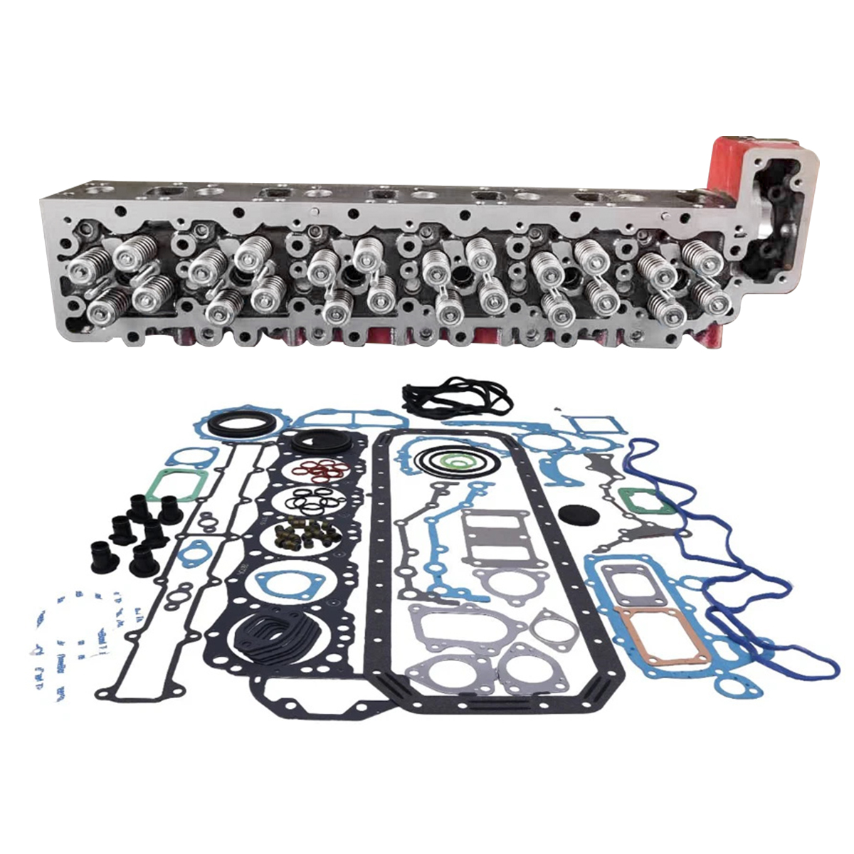 J08E Complete Cylinder Head & Gasket Fits for Hino Engine J08ET J08E-T J08ETM J08E-TM Truck 238 258LP 268 338 for Kobelco Excavator SK350-8
