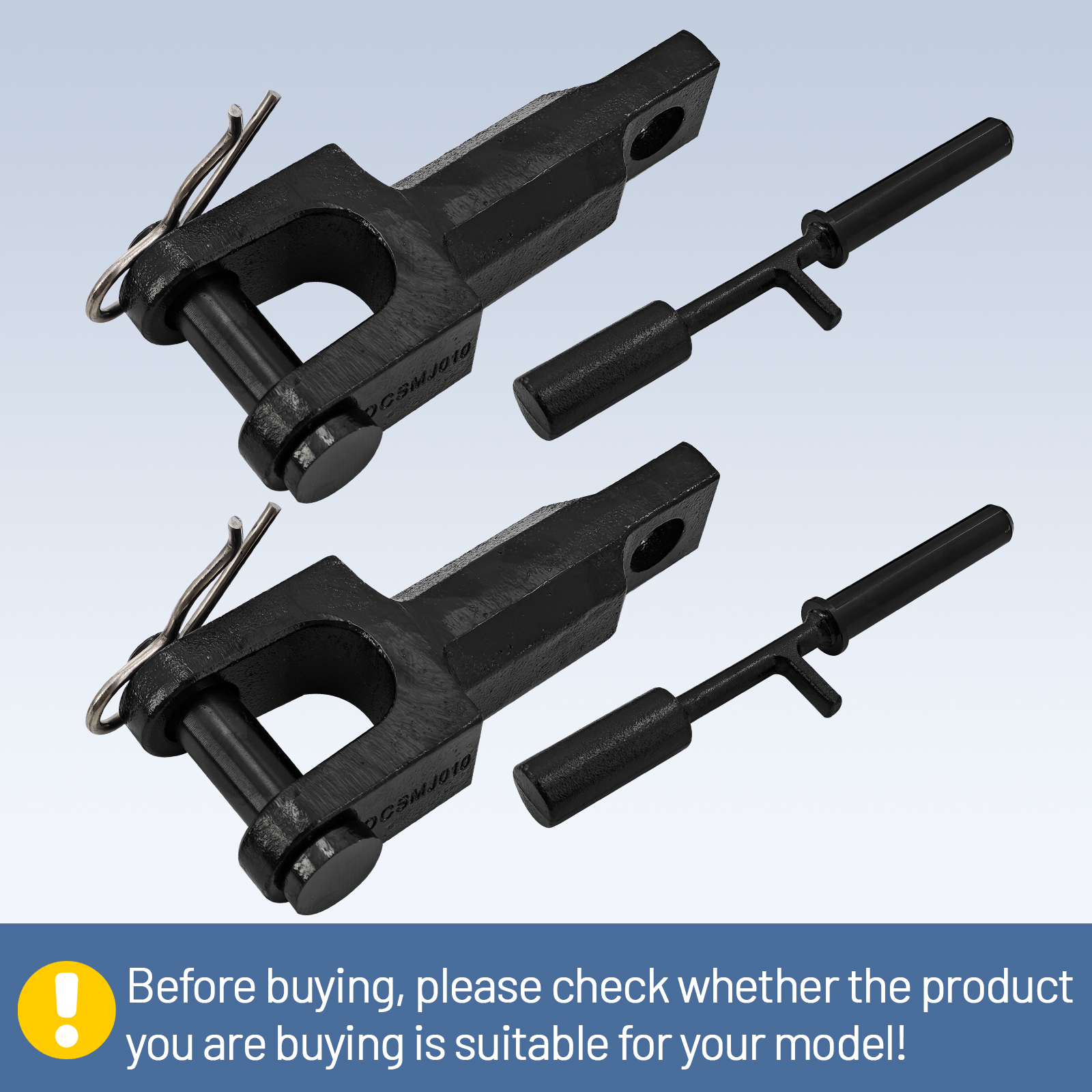 Full Set Rev A Tow Hooks Tow Pin Kit (2 PCS) Fits for Peterbilt for Kenworth A65-6008 A65-6000 14264AA 