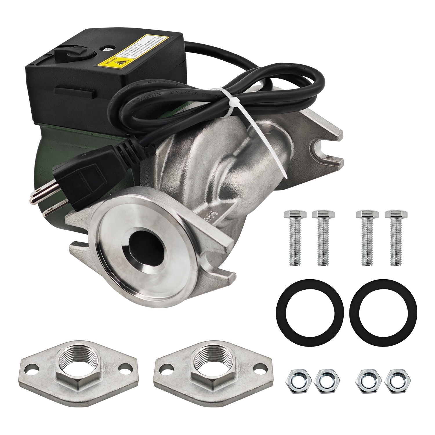 009-SF5 Water Circulating Pump Replacement for Taco 009-SF5 High Velocity Cartridge Circulator Pump with 1" Flanged 1/8 HP 115V 3250RPM 10GPM 150psi Circulator Pump