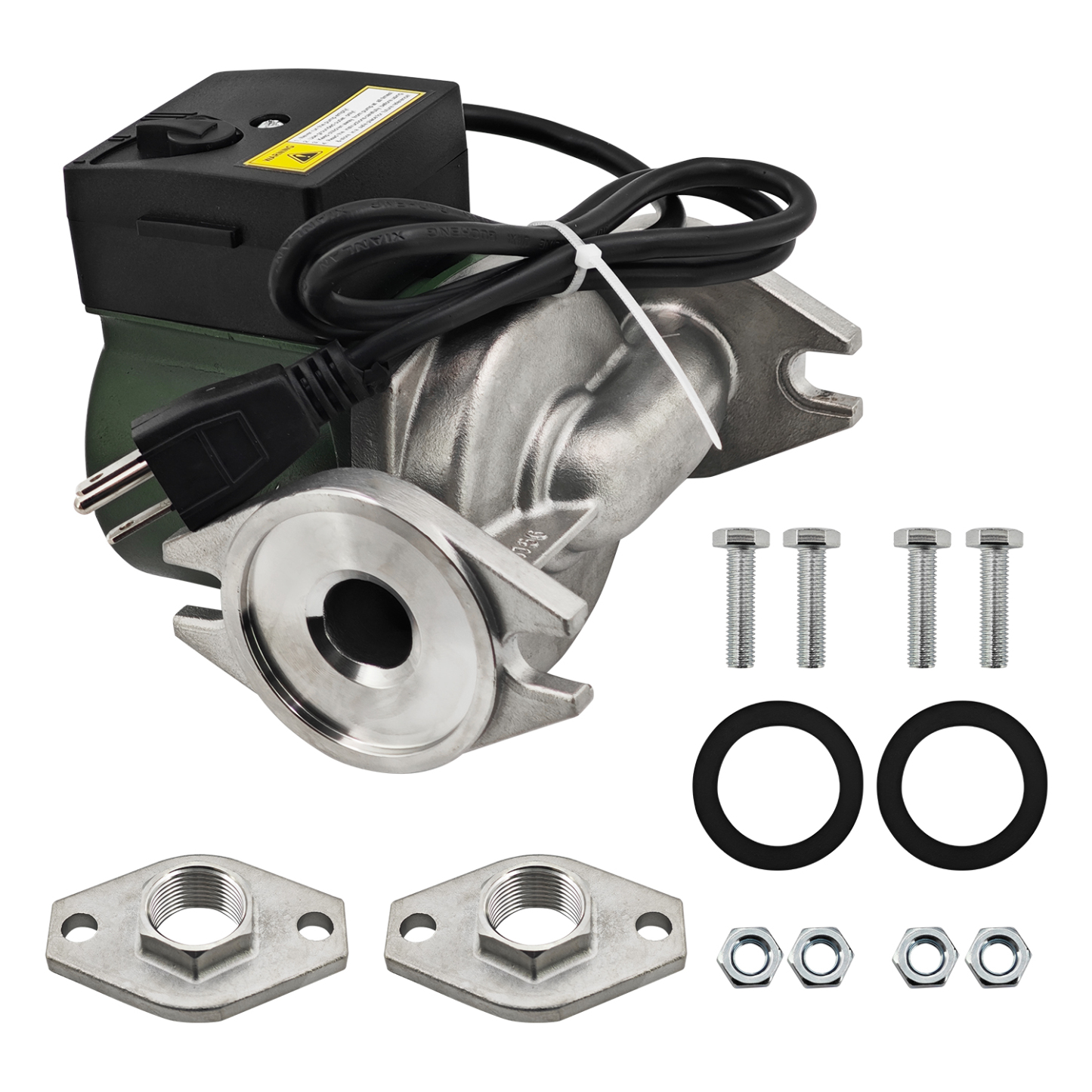 009-SF5 Water Circulating Pump Replacement for Taco 009-SF5 High Velocity Cartridge Circulator Pump with 1" Flanged 1/8 HP 115V 3250RPM 10GPM 150psi Circulator Pump