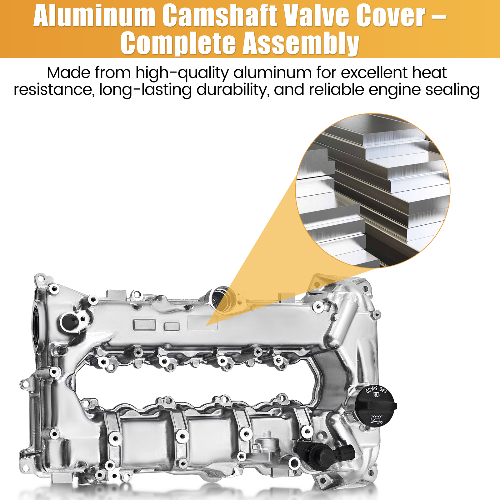 Engine Valve Cover Kit w/Gasket Fits for Chevy Malibu Cruze Trax for Buick Encore 2016-2022 1.4L 1.5L