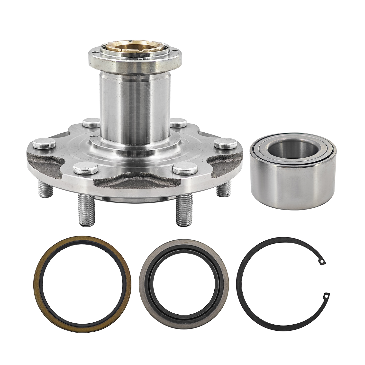 2×Front Wheel Manual Locking Hub Bearing Kit Seal Set Fits for 1995-2004 Toyota Tacoma 4WD; for 2000-2006 Toyota Tundra 4WD