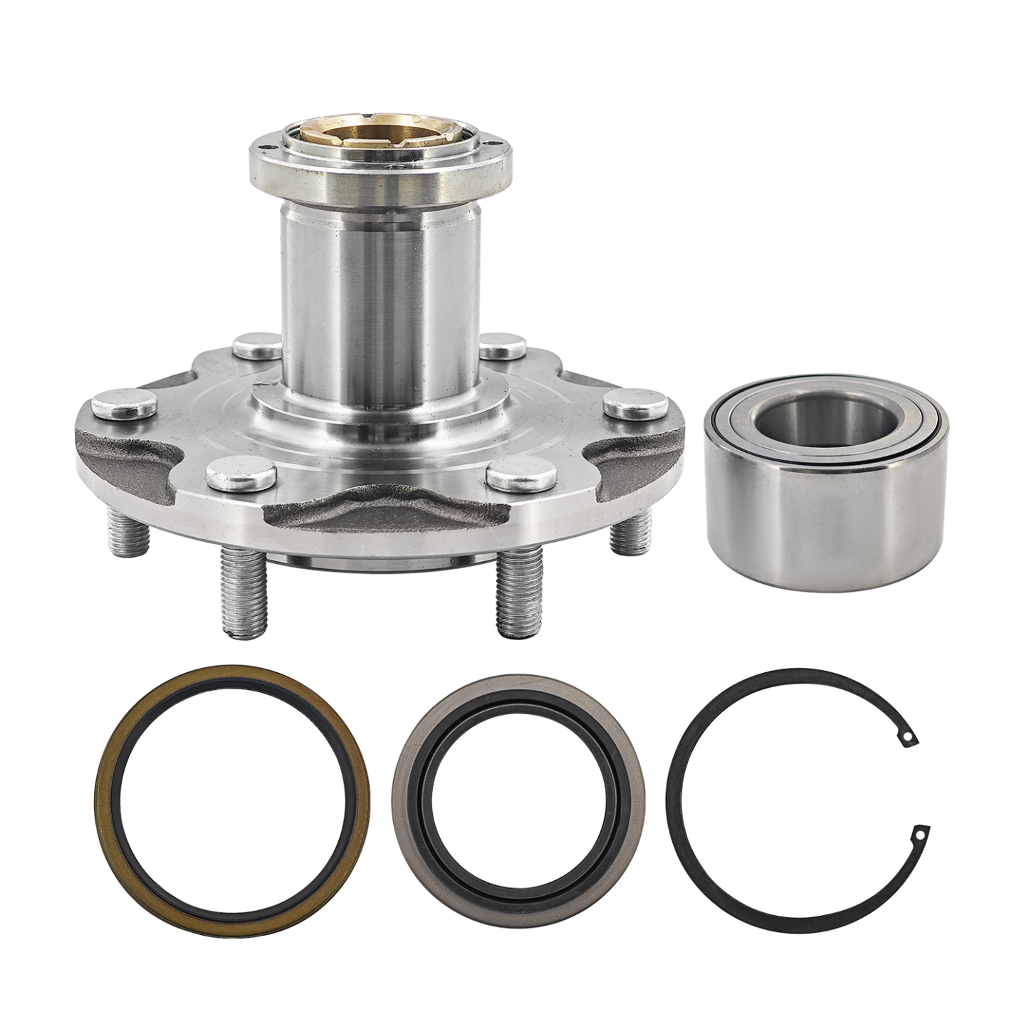 2×Front Wheel Manual Locking Hub Bearing Kit Seal Set Fits for 1995-2004 Toyota Tacoma 4WD; for 2000-2006 Toyota Tundra 4WD