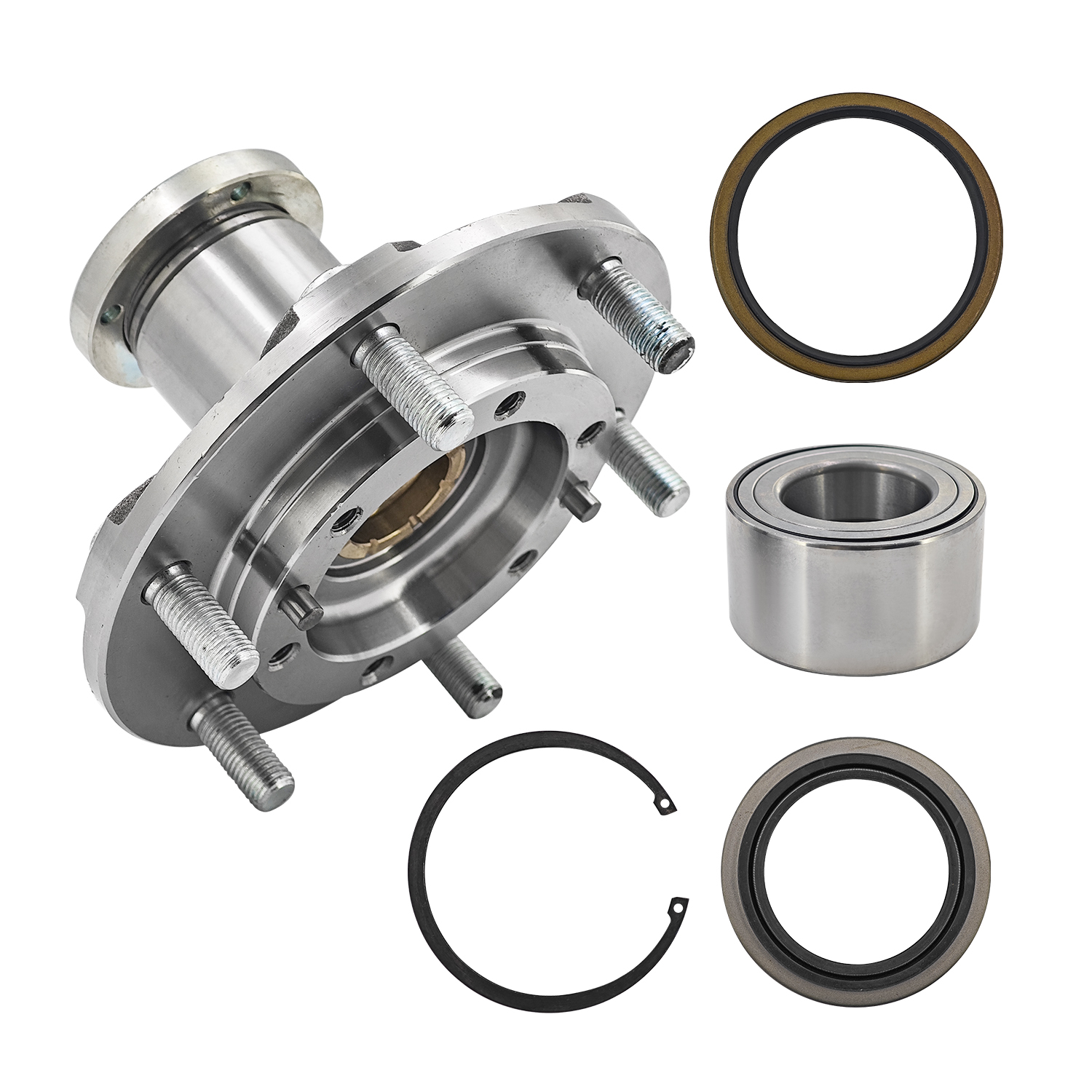 2×Front Wheel Manual Locking Hub Bearing Kit Seal Set Fits for 1995-2004 Toyota Tacoma 4WD; for 2000-2006 Toyota Tundra 4WD