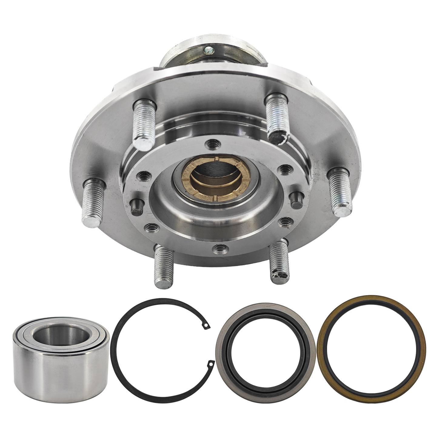 2×Front Wheel Manual Locking Hub Bearing Kit Seal Set Fits for 1995-2004 Toyota Tacoma 4WD; for 2000-2006 Toyota Tundra 4WD