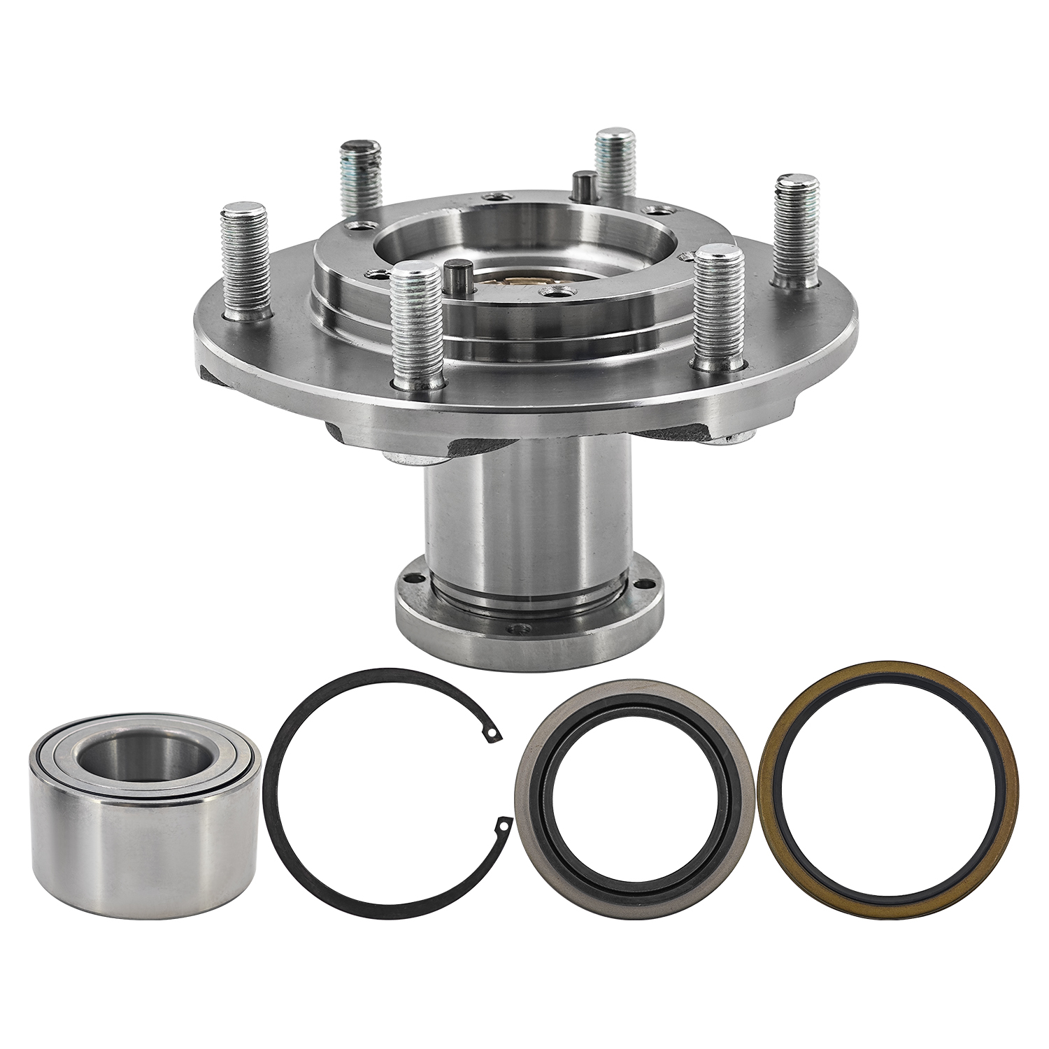 2×Front Wheel Manual Locking Hub Bearing Kit Seal Set Fits for 1995-2004 Toyota Tacoma 4WD; for 2000-2006 Toyota Tundra 4WD