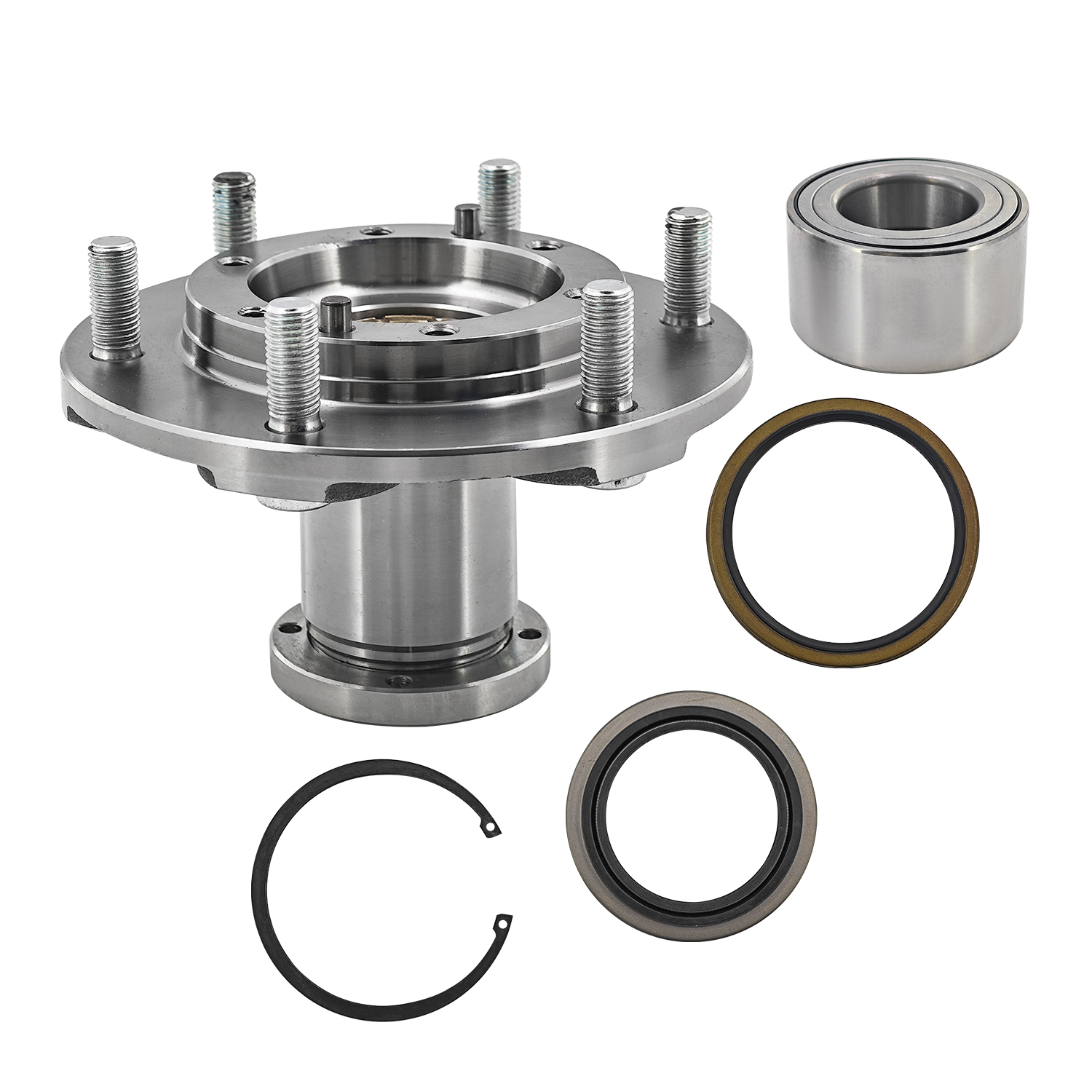 2×Front Wheel Manual Locking Hub Bearing Kit Seal Set Fits for 1995-2004 Toyota Tacoma 4WD; for 2000-2006 Toyota Tundra 4WD