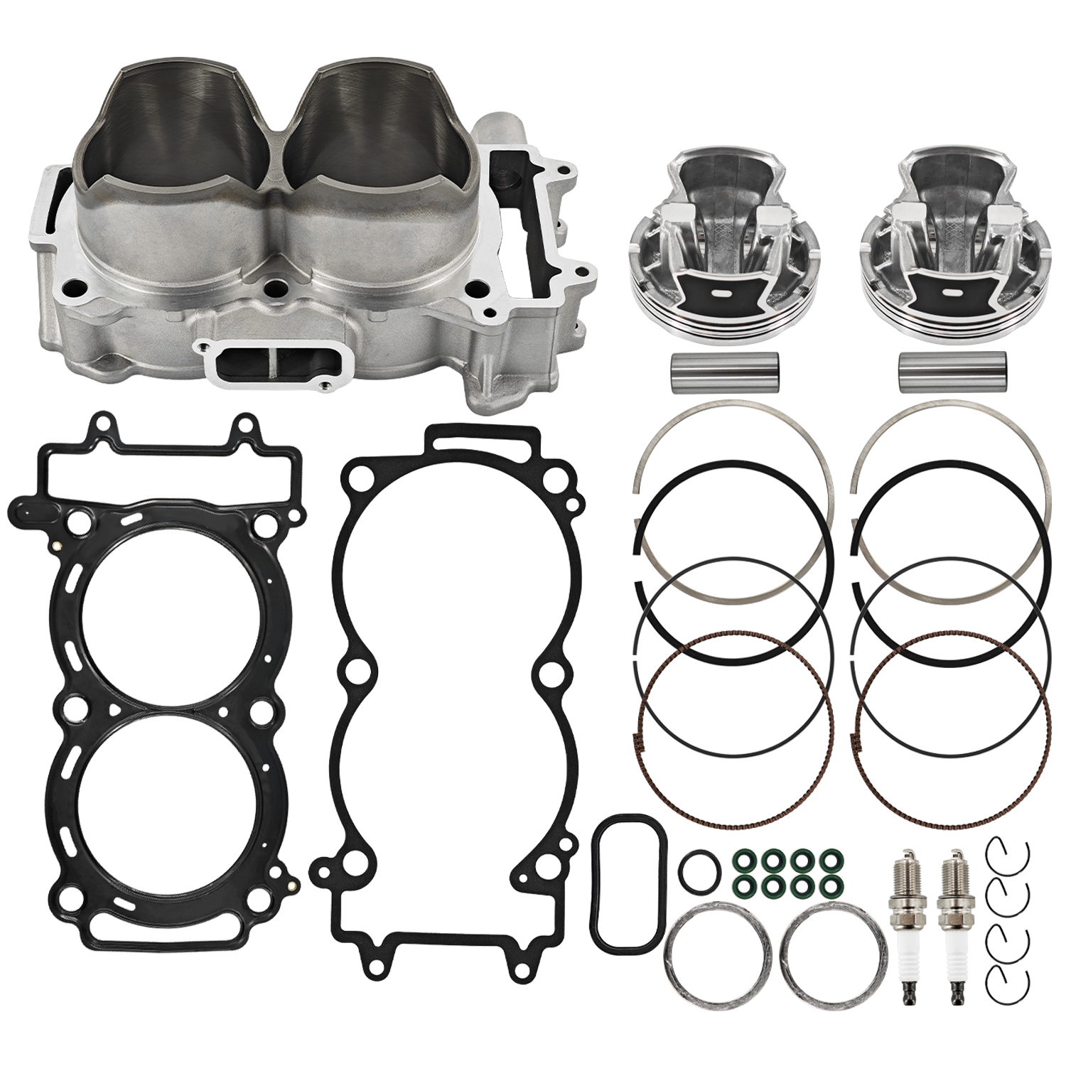 3022278 Top End Rebuild Kit Cylinder 93mm Pistons & Gaskets Fits for 2011-2014 Polaris RZR 900 XP RZR 4/XP/XP 4 900 4 Stroke