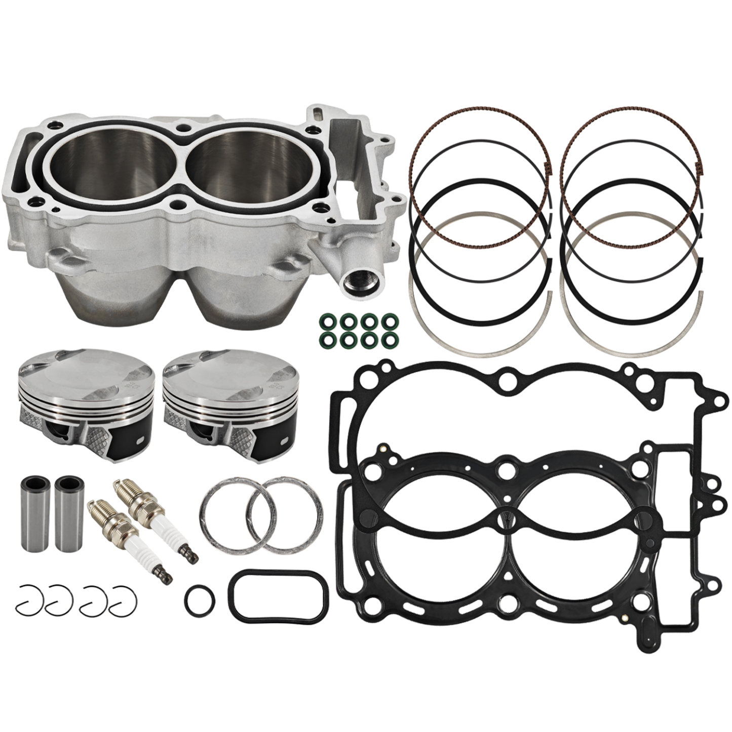 3022278 Top End Rebuild Kit Cylinder 93mm Pistons & Gaskets Fits for 2011-2014 Polaris RZR 900 XP RZR 4/XP/XP 4 900 4 Stroke