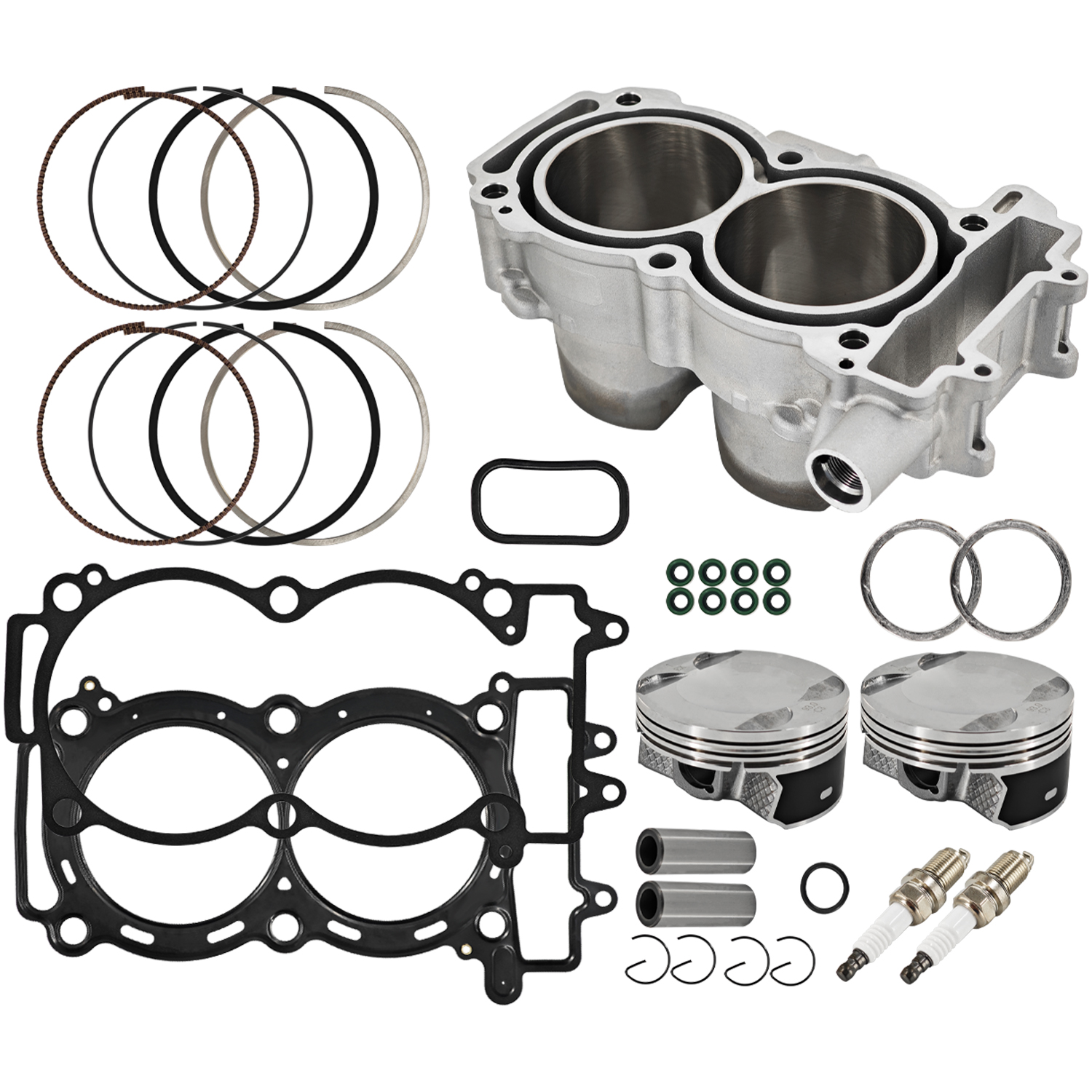 3022278 Top End Rebuild Kit Cylinder 93mm Pistons & Gaskets Fits for 2011-2014 Polaris RZR 900 XP RZR 4/XP/XP 4 900 4 Stroke