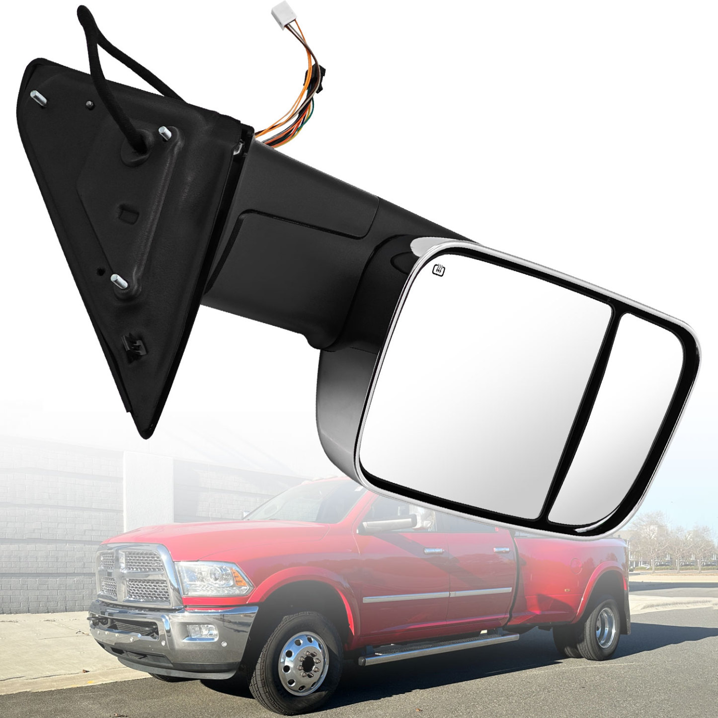 Right Passenger Side Towing Mirror fits for 2013-2018 Ram 1500 2500 3500