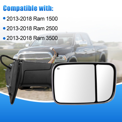 Right Passenger Side Towing Mirror fits for 2013-2018 Ram 1500 2500 3500